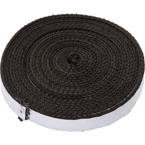 Ruban Joint Étanche pour Grill - Fibre Résistante à la Chaleur - Auto-Adhésif - 4,57 m - Pour Couvercles de Chambre Étanche ou Boîtes à Feu (1/5)