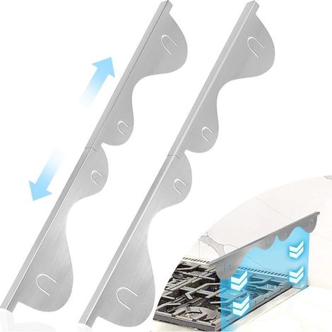 Cache-Espaces - Acier Inoxydable Réglable 35,1 cm à 70,8 cm - Pour Espaces Latéraux Four et Plan de Travail - 2 Pièces (1/5)