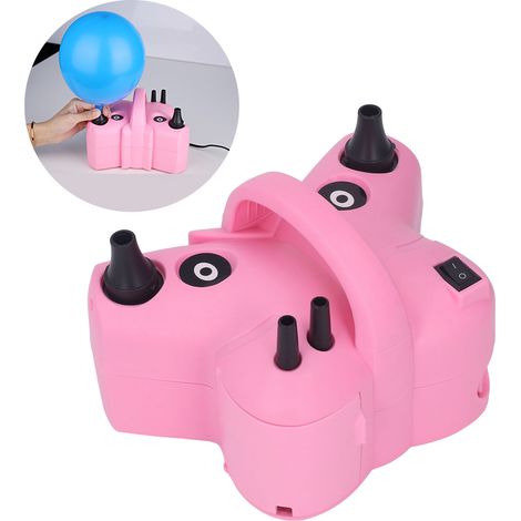 Nouvelle pompe à air électrique, gonfleur de ballons automatique portable, outil de gonflage à double trou, norme européenne 220-240 V (1/5)