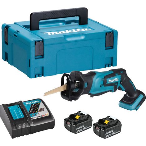 Makita DJR183RFJ 18V LXT Compact Reciprocating Saw Kit – 2x 3Ah Batteries, Charger & Makpac 2 Case (1/5)
