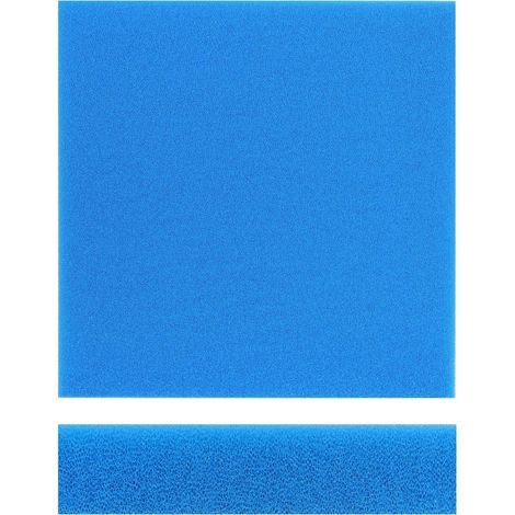 Wiltec Filtermatte Schaumstoff 50 x 50 x 10 cm mittlere Porung 20 ppi für Teichfilter Aquarienfilter Aquarium Filter Außenfilter Wasser