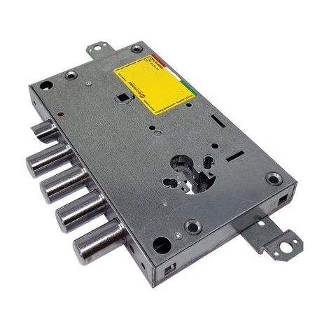SERRATURA METALLO APPLICARE 1651 GEAR SECUREMME F.SAGOM M3 TRIPL+SCR IP.MM 28 E.MM 63 DX/SX