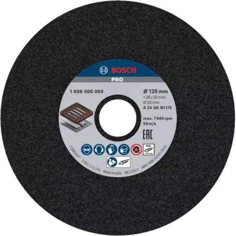 Bosch - Disco abrasivo per metallo P24, 125x26x20 mm 1608600069