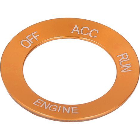 Start-/Stopp-Ring aus Aluminiumlegierung, rostfreies Ersatzteil für Dodge Challenger 2010–2021, orange (1/5)