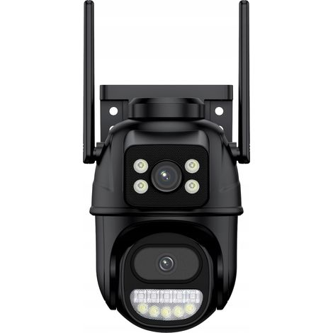 Caméra extérieure rotative double IP Wi-Fi 8 MP
