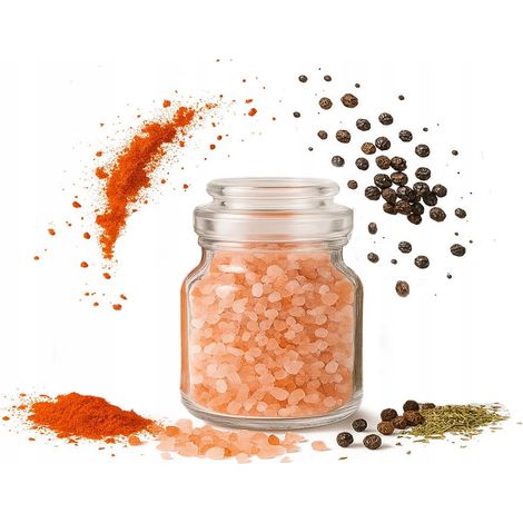 TARRO PARA ESPECIAS DE 205 ML, TARRO DE VIDRIO PARA HIERBAS, REGALO