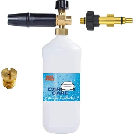Pressure Washer Foam Nozzle with 1.25mm and 1.1mm Nozzles, Compatible with Lavor Wash Lidl Parkside Sterwins Deko Champion Vax Pressure Washer… (1/5)