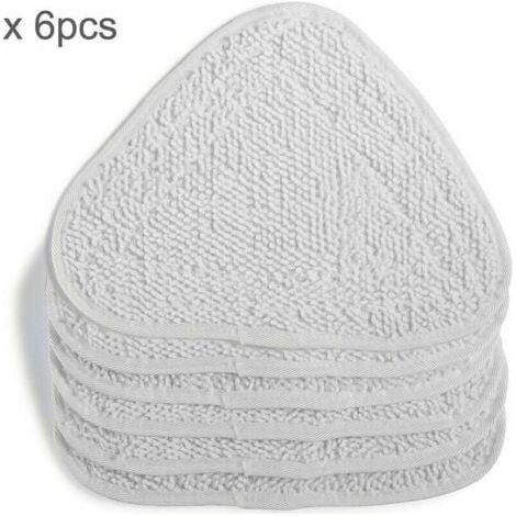 6 coperture di ricambio per pulitore a vapore Vileda, copertura di ricambio per 100 mocio a spruzzo caldo, confezione famiglia, bianco, INHHUB (1/4)