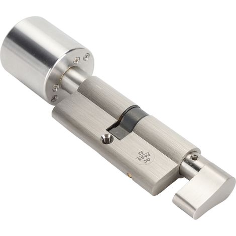 Serrure à cylindre intelligente à déverrouillage par empreinte digitale Bluetooth sans clé pour porte intérieure en aluminium, avec verrouillage par cylindre intelligent pour porte intérieure en alumi (1/5)