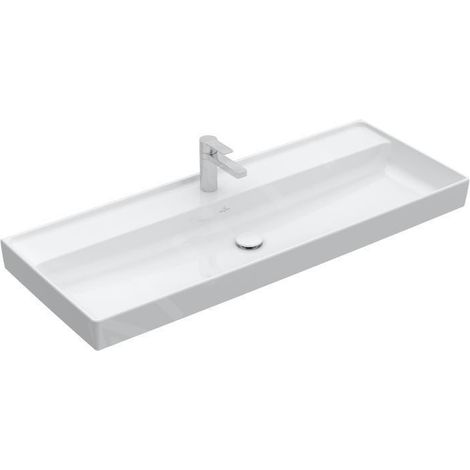 Meuble-lavabo VB Collaro 1200x470mm rectangulaire 1HL. sans dessus- dessus. Stone White cplus (1/5)