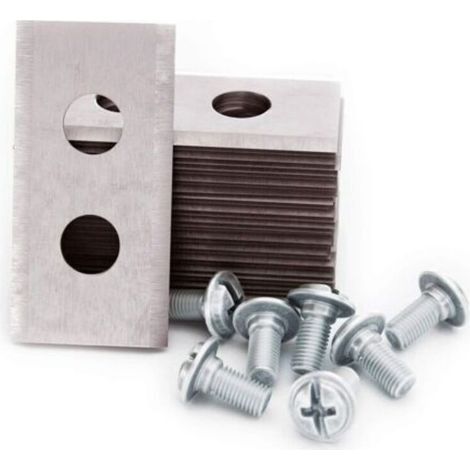 Worx argent 30 comprimés Couleur argent Set de Lames Tondeuse - Lames de Rechange en Titan Renforcé Compatibles avec Worx (1/4)