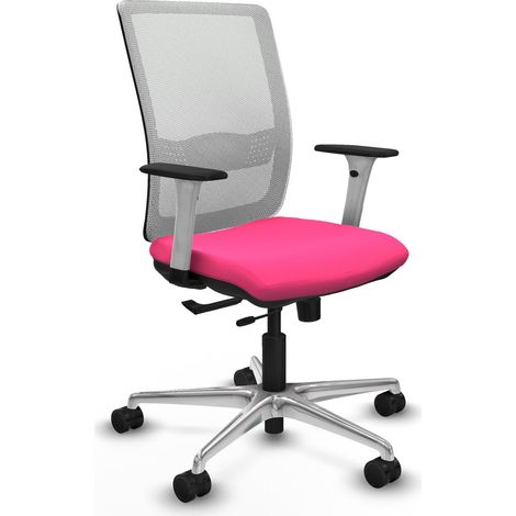 Sedia da ufficio piqueras y crespo Haches bianco mesh pelle (1/2)