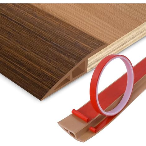 Bandes de transition pour sols, rampes de seuil, bordures de moquette autocollantes, garnitures de porte pour sols stratifiés, sols, carrelages (200 cm) (1/5)