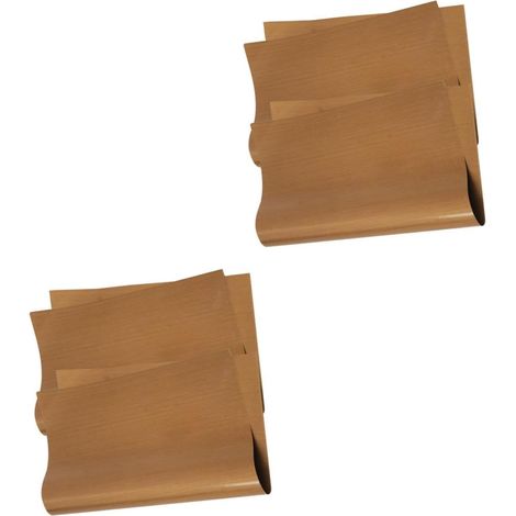 4 Feuilles Torchon à Vaisselle Revêtement De Moule à Gâteau Tapis De Cuisson Four Doublure De Friteuse à Air Tapis De Cuisson Pour Moule à Gâteau Plaque à Gâteau Téflon'-'- (1/5)