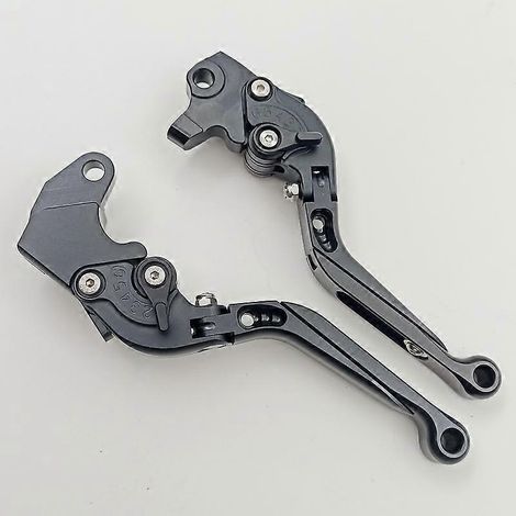 Poignée de frein, de klaxon et de levier d'embrayage modifiée pour Yamaha YZF R125 2008-2014 (entièrement noire, 1) (1/5)