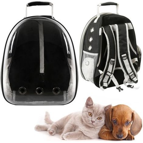 Zaino Trasportino in plastica rigida per trasporto di animali domestici cani e gatti Borsa Da Viaggio