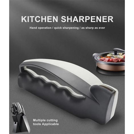 Aiguiseur de couteaux manuel cuisine ménage pratique rapide pierre à aiguiser multifonctions aiguiseurs outils de cuisine 1PC (1/5)