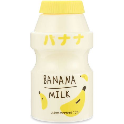 Gourde Enfant Portable 480ML avec Bretelle - Design Fruité Jaune, Plastique PC Résistant pour Activités Extérieures (1/5)