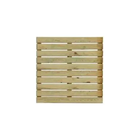 Mattonella da esterno in legno 100x100 cm KIWI per Terrazzo e Giardino (1/2)