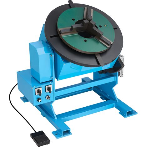 VEVOR Schweißdrehtisch 400 W, Schweißpositionierer 500 kg, Neigungswinkel -45° bis 90°, Drehzahlregelung 0,2–2 U/min, Elektrisch & per Fußpedal, zum Schneiden, Schleifen & für Montagearbeiten (1/5)