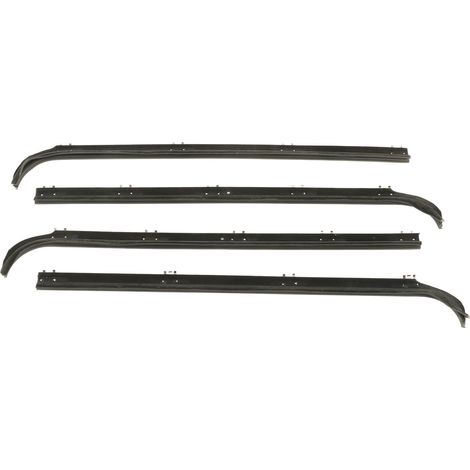 Lot de 4 joints d'étanchéité noirs pour vitre avant F2TZ1521456A, étanches et silencieux, pour Ford Bronco 1987-1996 (1/5)