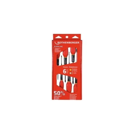 ROTHENBERGER Set cacciaviti EUROLINE, 2xPZ, 4xIntaglio - 73571 (1/4)