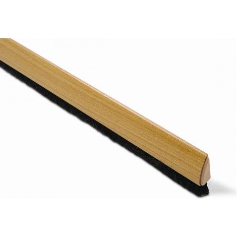 BURLETE CURVADO. 82 CM. PELO 13 MM ADHESIVO / MADERA PINO. BLISTER 1 TIRA - BRINOX