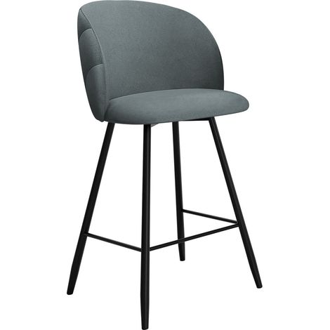 Silla de barra Sparks 204, Royal Velvet 20, 105x51x51cm, Tapiz, Metálico, Aglomerado laminado, Madera