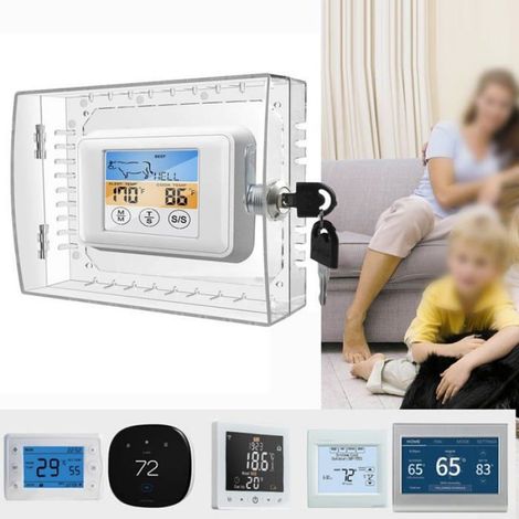 Boîtier Verrouillage Thermostat avec Clé, Mural pour Bureaux/Propriétés Locatives Cuneary (1/5)