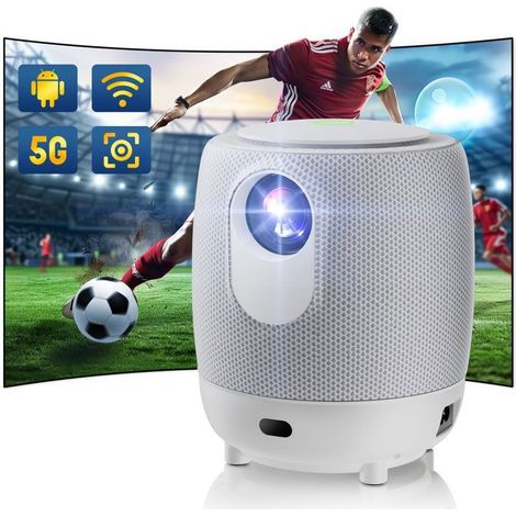 Filiyano-Vidéoprojecteur LOSEI 4K Décodage 18000 Lumens Android 9.0 WiFi 5Ghz intégré Bluetooth 5.2 190" E-Focus (La dernière tendance) (1/5)