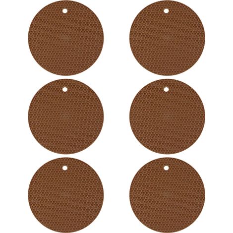 Dessous de verre en silicone pour boissons – antidérapants, antiadhésifs, restent en place, plateau profond – évitent d'endommager les meubles et les plateaux de table (incurvés) (1/5)