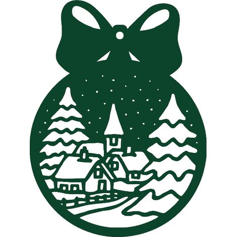 Durchbrochener Weihnachtsanhänger 10 £ - Weihnachtsdekoration