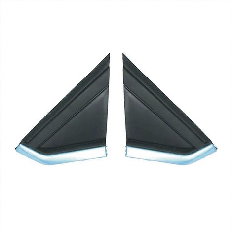 Paire de plaques triangulaires de pare-brise avant électroplaquées pour Citroën