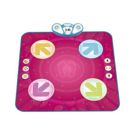 COSTWAY Tappeto da Ballo per Bambini, Tappeto Musicale Giocattolo con Segui-Le-Luci, 8 Musiche di Sfondo, Schermo del Punteggio & Volume Regolabile, per Bambini 1+ Anno (1/5)