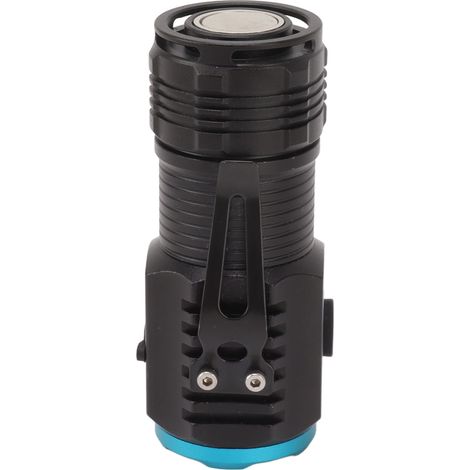 Mini lampe torche puissante haute luminosité 2000lm LED rechargeable USB-C 6 modes IPX4 étanche aimant arrière (1/5)