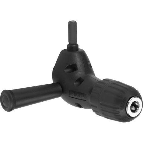 Adaptateur coudé 3/8" à 90° pour perceuse électrique, mandrin sans clé à queue ronde de 9,5 mm (1/5)