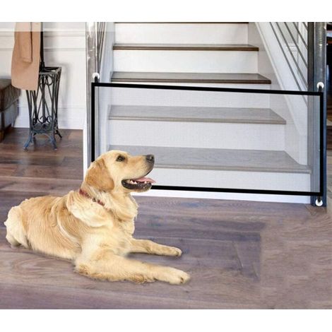 Hundebarrieren,Portable Chiens porte la porte Pliable de Séparation d'Escalier Absperrgitter pour animaux de compagnie Chiens Chats 180 75CM
