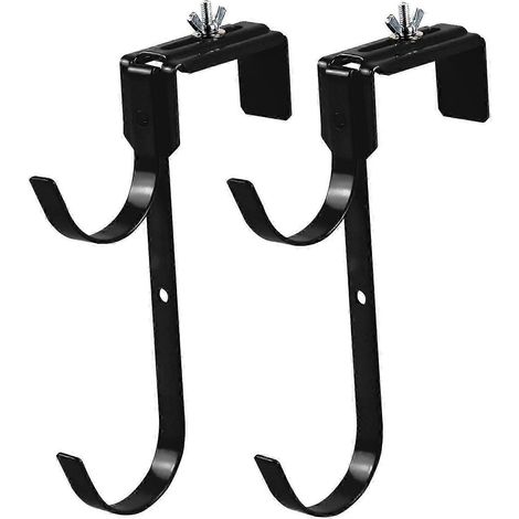 Support de barre de piscine réglable en aluminium, adapté aux accessoires de piscine Noir antirouille (1/5)