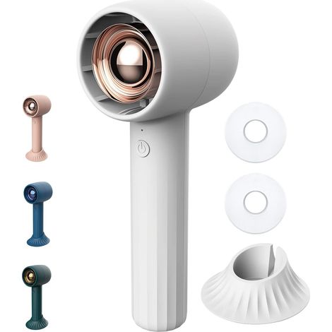 Ventilador portátil con aromaterapia: batería recargable USB de 2000 mAh, 3 velocidades ajustables, ideal para viajar, maquillarse y refrescarse al aire libre [Clase energética A++]. (1/5)