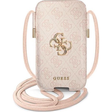 Borsa Guess GUPHL4GMGPI 6.7 rosa rigida 4G Grande logo in metallo (1/2)
