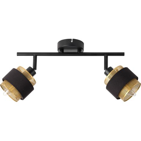 OSRAM Spot LED Hornet 2x2.8W E14 dimmable 827 blanc chaud, 2 têtes ajustables, douilles E14, ampoules LED OSRAM incluses