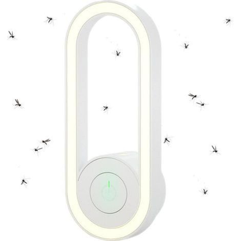 Veilleuse anti-moustiques - Lampe anti-insectes à ultrasons - Contrôleur électronique anti-moustiques (1/5)