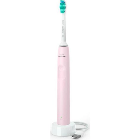 Philips HX3651-11 Sonicare 2100 Spazzolino Elettrico Sonico 1 modalita' SmartTimer autonomia 14 giorni colore Rosa (1/5)