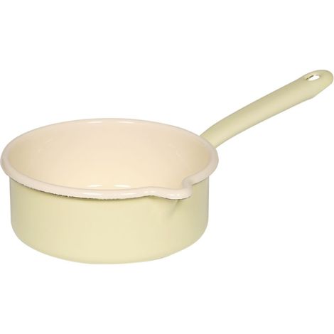 Riess cacerola con pico Ø16cm 1 litro Classic Pastel Yellow esmalte