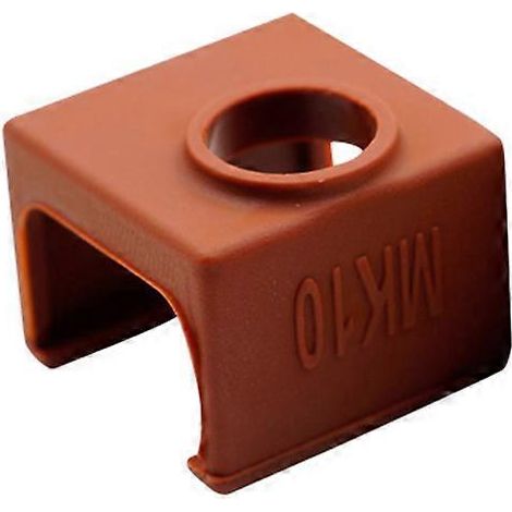 Étui de protection en silicone pour imprimante 3D, accessoire pour bloc chauffant en aluminium MK10 (couleur café)-2.10X2.10X1.60CM-Coffee