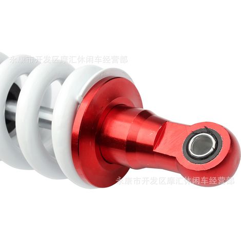 Off-road motorcycle parts: High-performance 335mm 10mm bore hydraulic center-mounted rear shock absorber, aluminum shock absorber. (1/4)