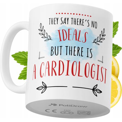 Mug humoristique pour cardiologue, avec texte amusant et design graphique. Idéal pour les anniversaires, les fêtes et les occasions spéciales. Mug premium pour la maison, le bureau et le travail. Blan (1/5)