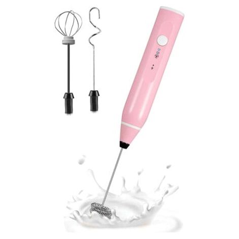 Mini Elektrischer Hand-Milchaufschäumer-Mixer mit USB-Elektro-Maker-Schneebesen-Mixer für Cappuccino,B (1/5)