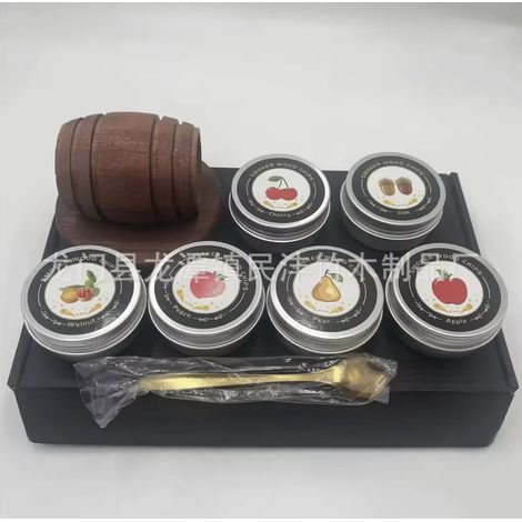 (Kit fumeur B) NOUVEAU Kit fumeur à whisky avec copeaux de bois - 6 saveurs - Infuseur pour cocktails Old Fashioned - Idéal pour les anniversaires et le bourbon - Parfait comme cadeau (1/5)