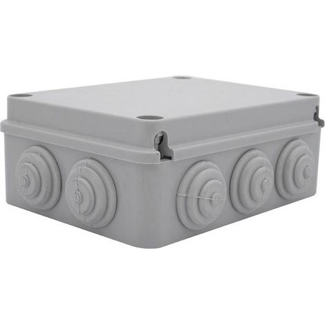 Boite de dérivation étanche IP65 190x145x80mm, en saillie, 10 entrées membranes souples
